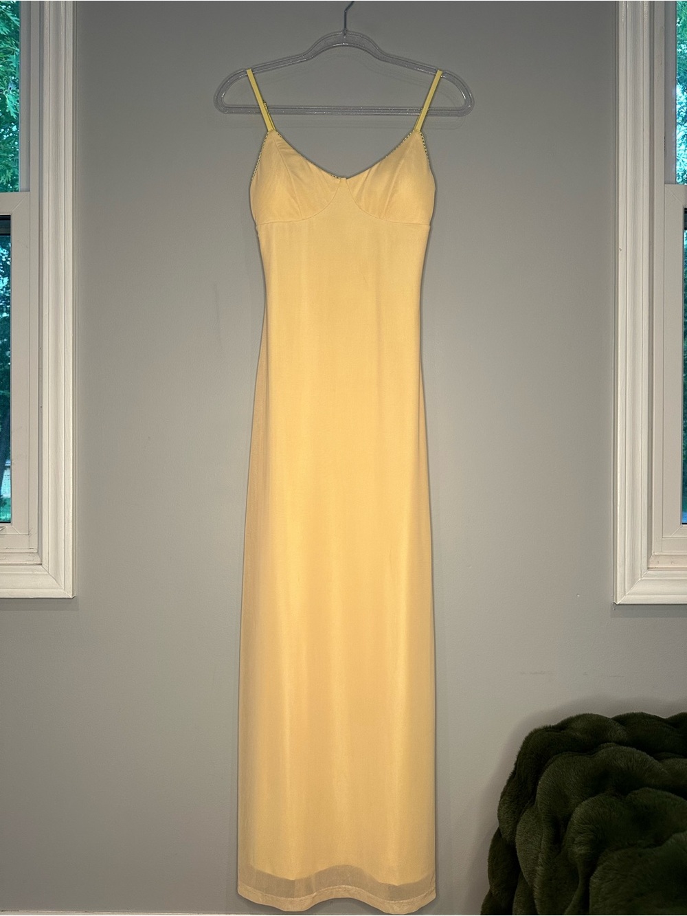 Sunshine Yellow Slip Maxi Dress with Adjustable Straps
